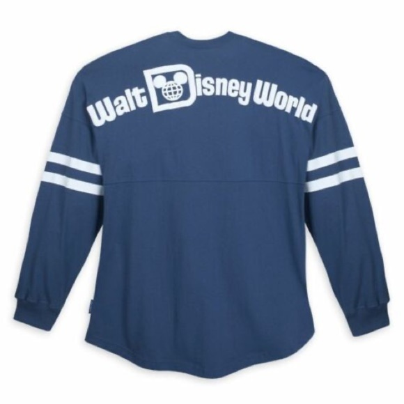 Disney Tops - Disney Parks Walt Disney World Spirit Jersey Midnight Blue/White Sporty Medium